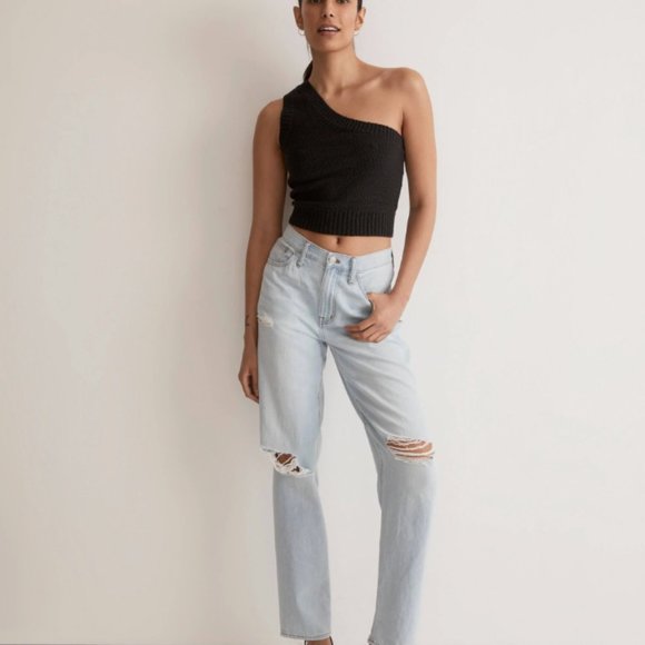 Madewell Textural-Knit One-Shoulder Sweater Tank - Size L - NWT - Picture 3 of 5